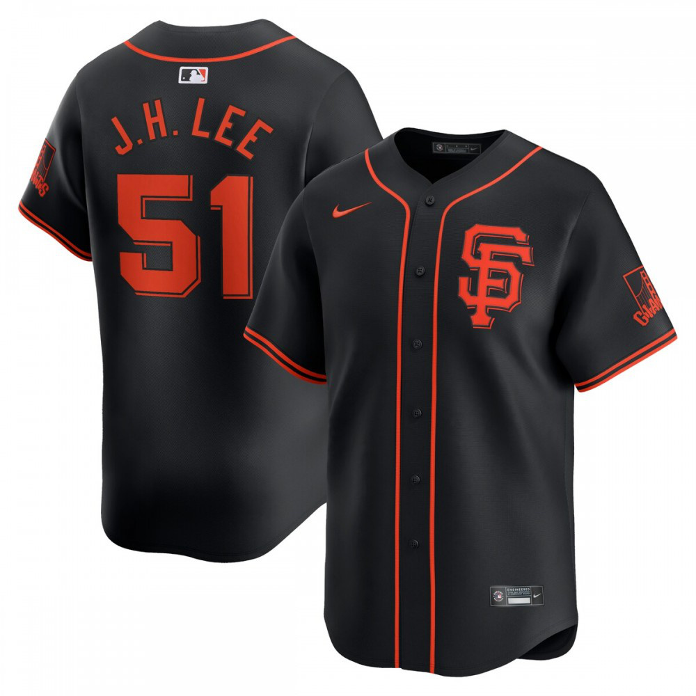 Jung Hoo Lee San Francisco Giants Alternate Limited Player Jersey – Black-Pro Kit Vault | Brand New 26/27 Sports Jerseys